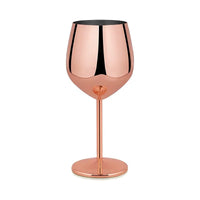500ML Stainless Steel Goblet Red Wine Cocktail Glass Unbreakable Metal Tall Champagne Glass Bar KTV European Style Goblet Glass