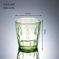 1/2/4/6pcs Acrylic AS Wine Glasses Whiskey Cocktail Juice Drinking Tumblers Plastic Cups Reusable Coffee Tea Water Cup for Party