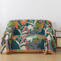 New Flowers Cotton Blanket Bedspread Single Double Home Decor Sofa Cover Summer Cooling Quilt Nap Blanket Cover Soft Bed Sheet
