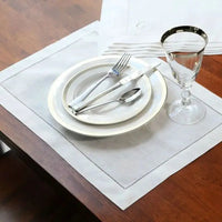 White Cloth Napkins - 12 Piece Pack | Cotton Linen Napkins | Dinner Table Napkins | Elegant Wedding Table Napkins Set | Restaurant Napkin Cloth