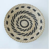 Boho Hand Woven Wall Basket Hanging Home Decorative Rustic Wall Basket Decor Pendants For Kitchen Farmhouse Table Living Room