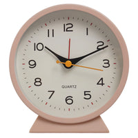 1pc simple metal small alarm clock creative bedside clock desktop mute student clock