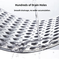 1pc PVC Non-slip Shower Mat with Suction Cups & Drain Holes, Massage Shower Rug Bathroom Mat Bathtub Mat Bath Rugs, 15.7x27.5in
