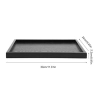 Wooden Tea Tray Rectangle Shape Solid Wood Tea Coffee Snack Food Meals Serving Tray Plate for Home Hotels Restaurants Canteens