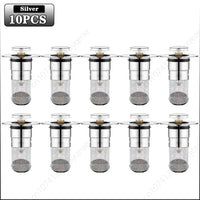 Durable Stainless Steel Floor Drain Stopper with Hair Catcher Anti Odor Pop Up Core for Bathroom Washbasin and Shower Cleaning