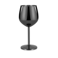 Cocktail Glass Nordic Stainless Steel Durable Tall Champagne Outdoor Metal Red Juice Wine Creative Cup for Bar Party and Home