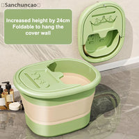 1Pcs Foldable Home Foot Bath Bucket Massage Foot Wash Leisure Health Bucket Foot Bath Basin Portable Foot Soak Foot Tub