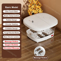 Fully Automatic Massage Heating Foot Bath Folding Heat Constant Temperature Foot Wash Basin Relieve Pressure Relax Massager Spa