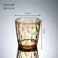 1/2/4/6pcs Acrylic AS Wine Glasses Whiskey Cocktail Juice Drinking Tumblers Plastic Cups Reusable Coffee Tea Water Cup for Party
