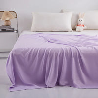 100% Bamboo Fiber Summer Blanket Lightweight Breathable Diamond Grid Air Condition Cooling Quilt Skin-friendly Duvet Comforter