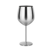 500ML Stainless Steel Goblet Red Wine Cocktail Glass Unbreakable Metal Tall Champagne Glass Bar KTV European Style Goblet Glass