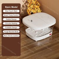 Fully Automatic Massage Heating Foot Bath Folding Heat Constant Temperature Foot Wash Basin Relieve Pressure Relax Massager Spa