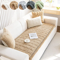 1PC-Flannel practical sofa cushion, high-end, simple, and fashionable plush cushion, all season universal sofa cushion