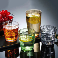 1/2/4/6pcs Acrylic AS Wine Glasses Whiskey Cocktail Juice Drinking Tumblers Plastic Cups Reusable Coffee Tea Water Cup for Party