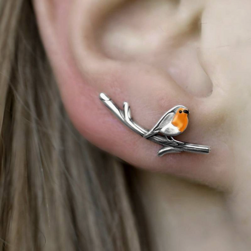 GoldenWing Signature Earrings | Elegant Bird Shaped Earrings for Good Luck and Serenity