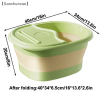 1Pcs Foldable Home Foot Bath Bucket Massage Foot Wash Leisure Health Bucket Foot Bath Basin Portable Foot Soak Foot Tub