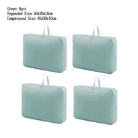 4PCS/set Compression Packing Clothes Down Jacket Cotton Quilt Storage Foldable Large Capacity Expansion Organizer Bag