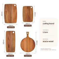 Acacia Wood Cutting Board Charcuterie Board Decorative Wooden Serving Board for Kitchen