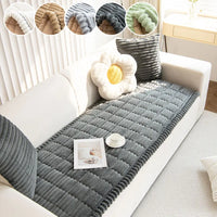 1PC-Flannel practical sofa cushion, high-end, simple, and fashionable plush cushion, all season universal sofa cushion
