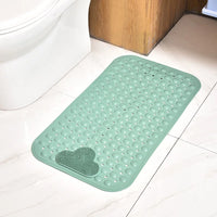 1pc PVC Non-slip Shower Mat with Suction Cups & Drain Holes, Massage Shower Rug Bathroom Mat Bathtub Mat Bath Rugs, 15.7x27.5in