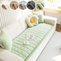 1PC-Flannel practical sofa cushion, high-end, simple, and fashionable plush cushion, all season universal sofa cushion