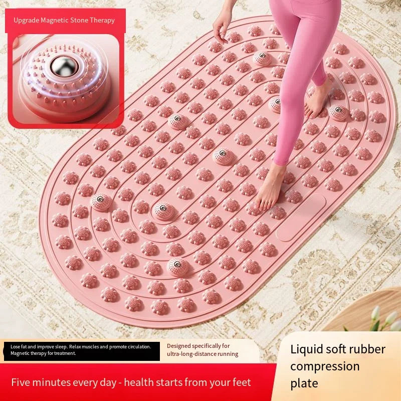 1pcs，Foot acupoint massage pad, anti fatigue desk foldable finger pressure board, indoor stationary running exercise pad