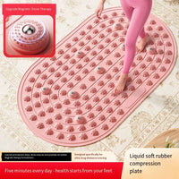 1pcs，Foot acupoint massage pad, anti fatigue desk foldable finger pressure board, indoor stationary running exercise pad