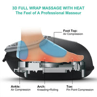 Medcursor Shiatsu Foot Massager Machine with Heat Deep Kneading Therapy Muscle Relaxation Pain Relief Electric Foot Massage