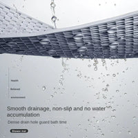 1pcs Non-Slip PVC Bathroom Floor Mat - Waterproof Shower Room Anti-Skid Foot Pad Bath Mat for Bathroom Rug Toilet Carpet
