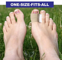 2PC Gel Toe Spacers Bunion Corrector with Loops Portable Toe Separators for Bunion Overlap Toe Hammer Toe Big Toe Alignment