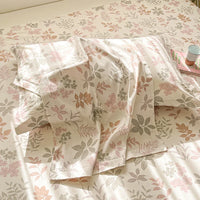 High Quality Cotton Luxury Floral Style Bedding Set 100% Cotton Duvet Cover Set 1 Duvet Cover 2 Pillow Shams Single/Double/King