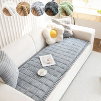 1PC-Flannel practical sofa cushion, high-end, simple, and fashionable plush cushion, all season universal sofa cushion