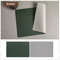 Square Imitation Faux Leather Kitchen Dining Table Insulation Placemat,Restaurant Decoration Insulation Table Mat 1/4/6pcs