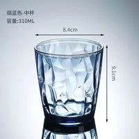 1/2/4/6pcs Acrylic AS Wine Glasses Whiskey Cocktail Juice Drinking Tumblers Plastic Cups Reusable Coffee Tea Water Cup for Party