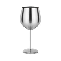 Cocktail Glass Nordic Stainless Steel Durable Tall Champagne Outdoor Metal Red Juice Wine Creative Cup for Bar Party and Home
