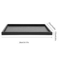 Wooden Tea Tray Rectangle Shape Solid Wood Tea Coffee Snack Food Meals Serving Tray Plate for Home Hotels Restaurants Canteens