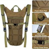 Backpacks for Men And Women Designed for Outdoor Activities, Tactical Hydration Packs, 3-Liter Water Bladders, Water Bag Backpacks, Lightweight And Adjustable Water Storage Solutions, Suitable for Running, Hiking, Cycling, Rock Climbing, Camping