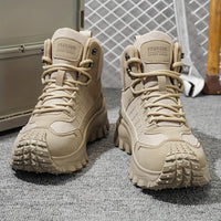 Autumn New High-Top Large Size Sports Hiking Shoes, Comfortable Thick Sole Lightweight Casual Walking Shoes, Suitable for All Seasons Daily Outdoor Sports, Walking And Travel, Hiking, Camping Gear