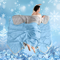 1pc Cool-Sense Summer Quilt | Soft, Ultrasonic Embossed, Non-fading, All-Season, Machine Washable, Suitable for Bedroom, Living Room, Guest Room Use