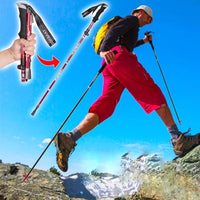Trekking Poles Foldable Hiking Adjustable Trail Walking Sticks