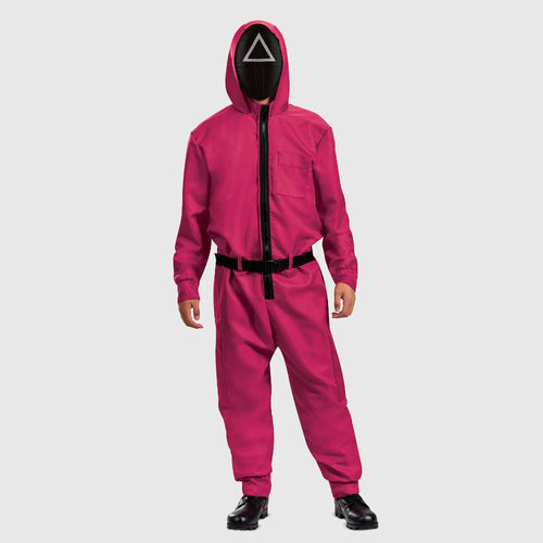 Mask Game Costume Jumpsuit Halloween Outfit