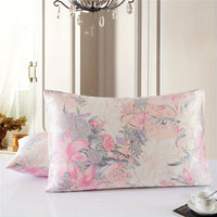 1pc Luxurious 100% Mulberry Silk Pillowcase with Zipper Closure - Soft Leopard Print, Polka Dot & Floral Designs, Skin-Friendly & Durable, Multiple Colors Available