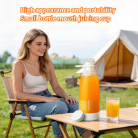 500ml USB Rechargeable Portable Juicer Blender - 2-in-1 Mini Smoothie Maker for Iced Drinks and Milkshakes, the Perfect Travel Companion - An Excellent Gift for Valentine's Day/Thanksgiving/Mother's Day - Patterns Vary