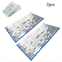 1/2pcs Emergency Sleeping Bag, Survival Bivy Sack, Emergency Blanket, Survival Gear for Outdoor Hiking Camping