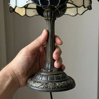 Midnight Cat Stained Glass Table Lamp