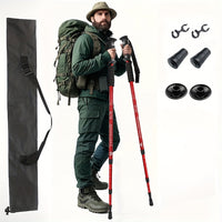2pcs Adjustable Aluminum Alloy Trekking Poles 23.62 Inches - 59.6 Inches Adjustable at Will, Suitable for Hiking, Rock Climbing And Outdoor Adventure - Perfect Labor Day Equipment for Hiking Enthusiasts