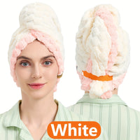 1pc Women'S Extra Large Quick-Dry Hair Towel - Super Absorbent Microfiber Turban with Wide Brim, 50x70cm (19.69x27.56in) for Curly, Wavy, Straight Hair - Thick & Soft for Home, Travel, Christmas Gift, Hair Towel For Women, Hair Towel For Men