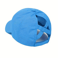1X Summer Quick-Dry Men'S Ponytail Baseball Cap, Hat, Women'S Sports Cap, Camping Hat