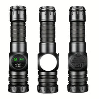 Multifunctional Rechargeable Flashlight with an Exquisite Case, Featuring Powerful Burst Brightness and Telescopic Zoom, Ultra-long Outdoor Battery Life, Work Light, Magnetic Repair Light, and Multifunctional Side Light. Suitable for Home