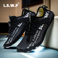Men's Wading Shoes, Anti-Slip, Breathable Knit Mesh Indoor Yoga Shoes, Wide Toe Box